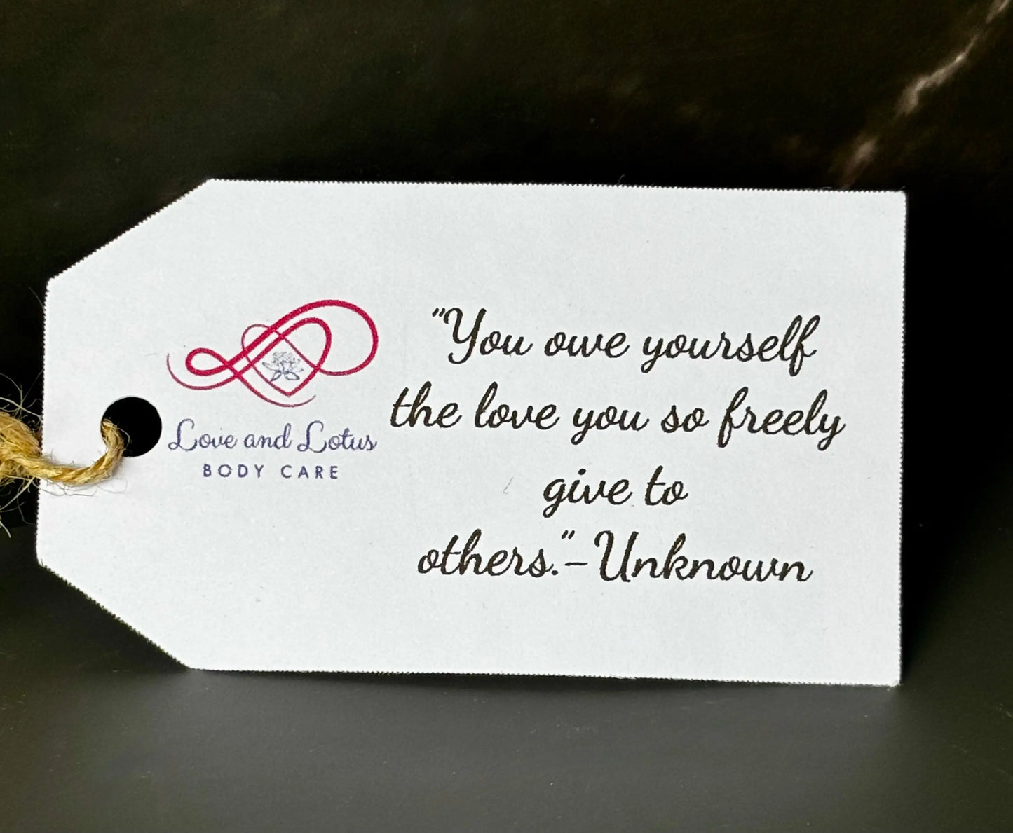 Inspiration or motivational quote tag