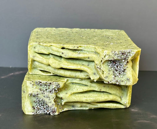 Rosemary Pepperkiss – Invigorating Herbal Handmade Tallow Soap top view