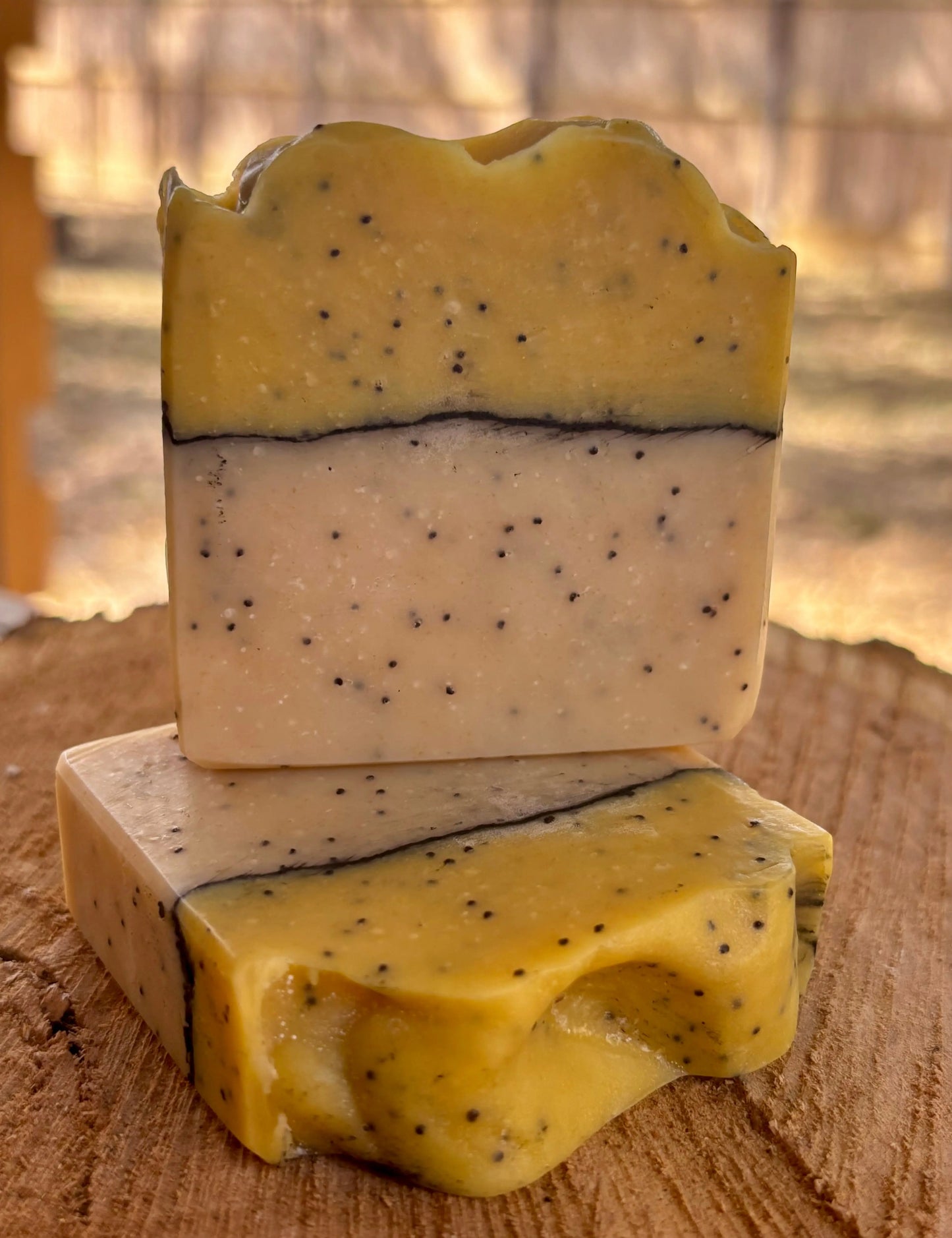 Sunshine Poppy Seed – Lemon Verbena Exfoliating Handmade Soap