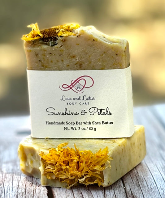Sunshine and Petals - All  Natural Calendula Handmade Soap