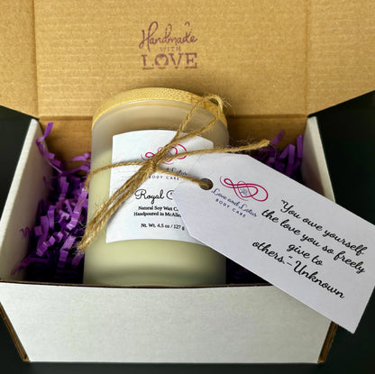 The Ultimate Self-Care Gift Box hand-poured candle